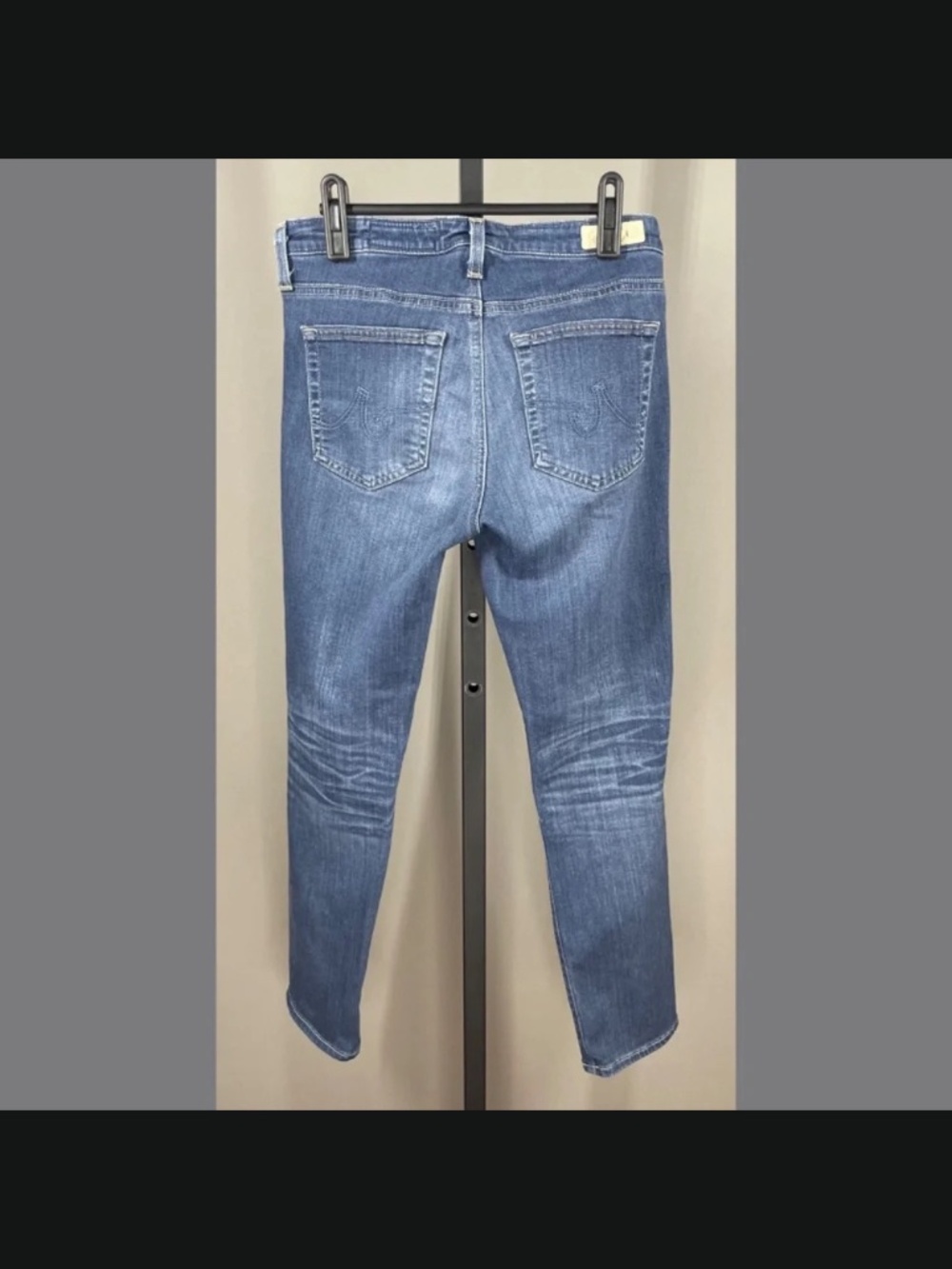 Adriano Goldschmied Jeans Womens 27 blue denim prima crop skinny designer casual - Picture 7 of 9